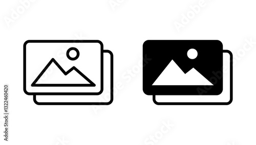 Picture icon vector. photo gallery sign and symbol. image icon