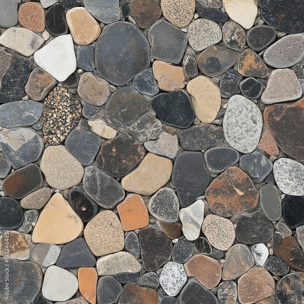 Seamless texture of multicolored river rocks. (3) Seamless texture of multicolored river rocks. (3)