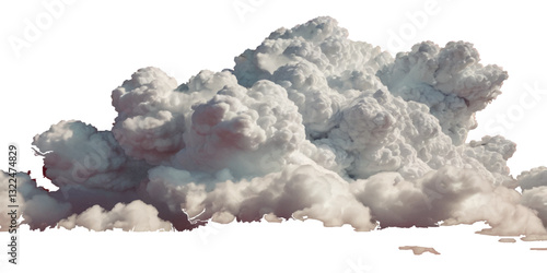 vector clouds or smoke on an isolated transparent background. Vector realistic white soft cutout clean cumulus cloudscape cut out specials fog on transparent background.