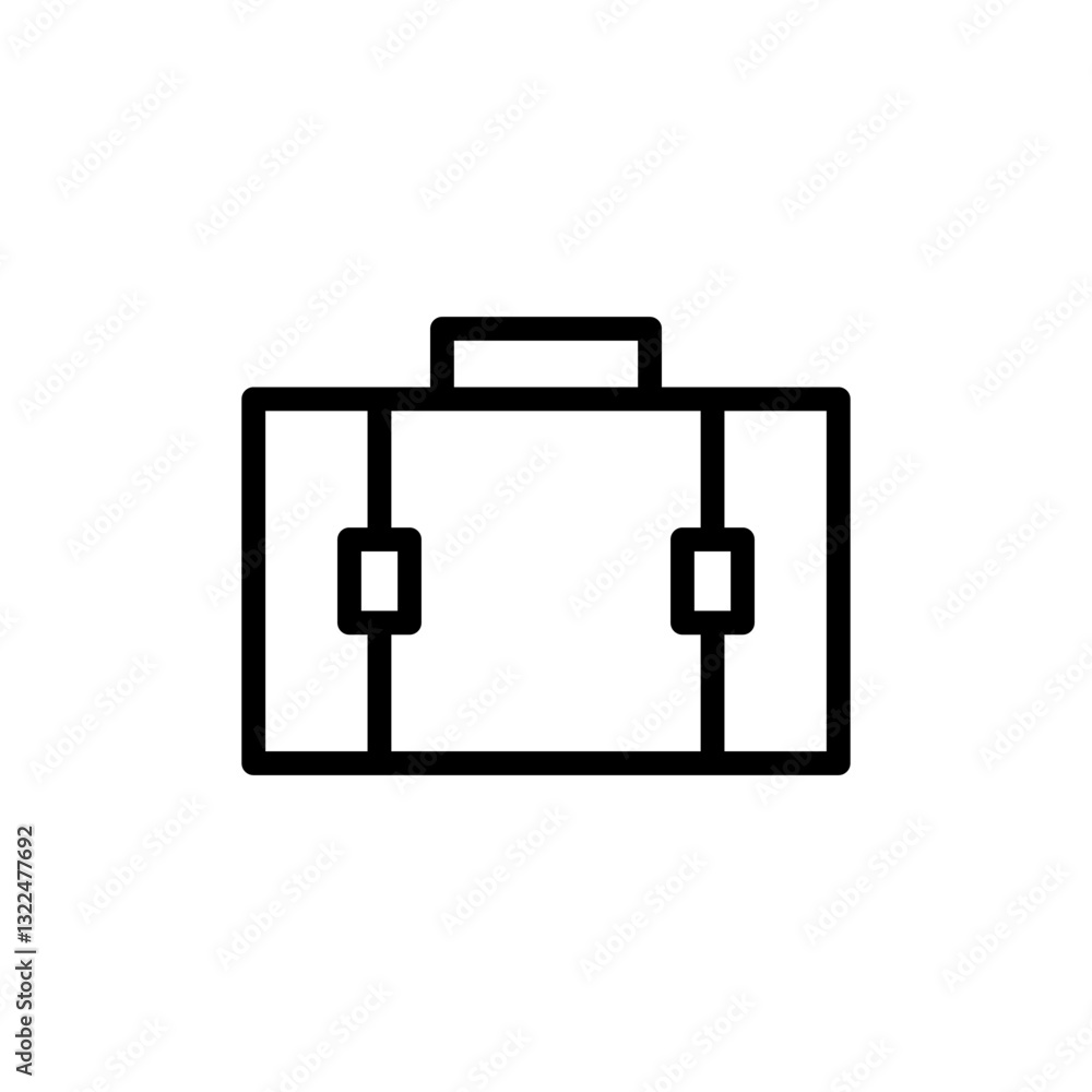 Briefcase icon vector illustration. suitcase sign and symbol. luggage symbol. Briefcase icon vector illustration. suitcase sign and symbol. luggage symbol.