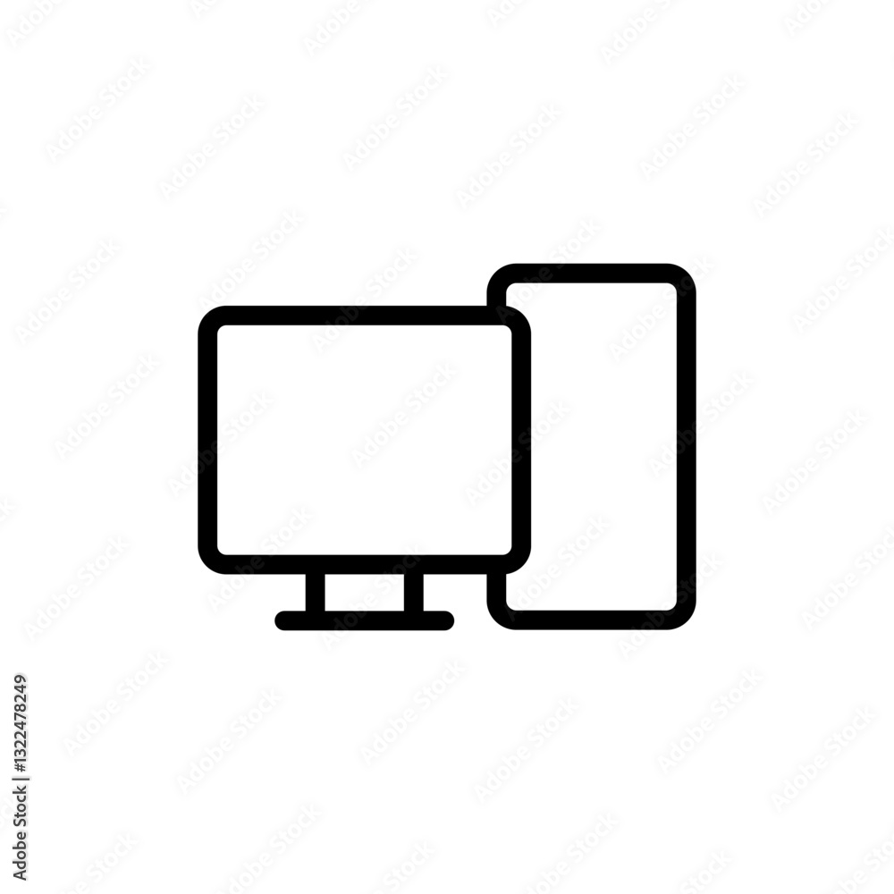 Computer icon vector illustration. computer monitor sign and symbol Computer icon vector illustration. computer monitor sign and symbol