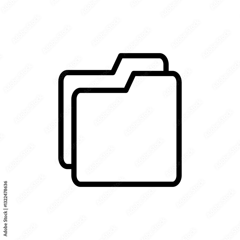 Folder icon vector illustration. folder sign and symbol Folder icon vector illustration. folder sign and symbol