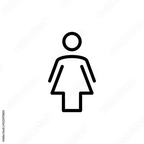 Female icon vector illustration. woman sign and symbol