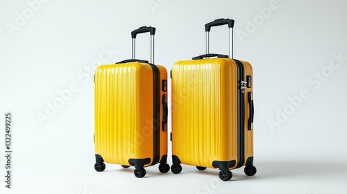 Wallpaper Mural 1. "Yellow Suitcase Isolated on Transparent Background: Travel and Vacation Concept" Torontodigital.ca