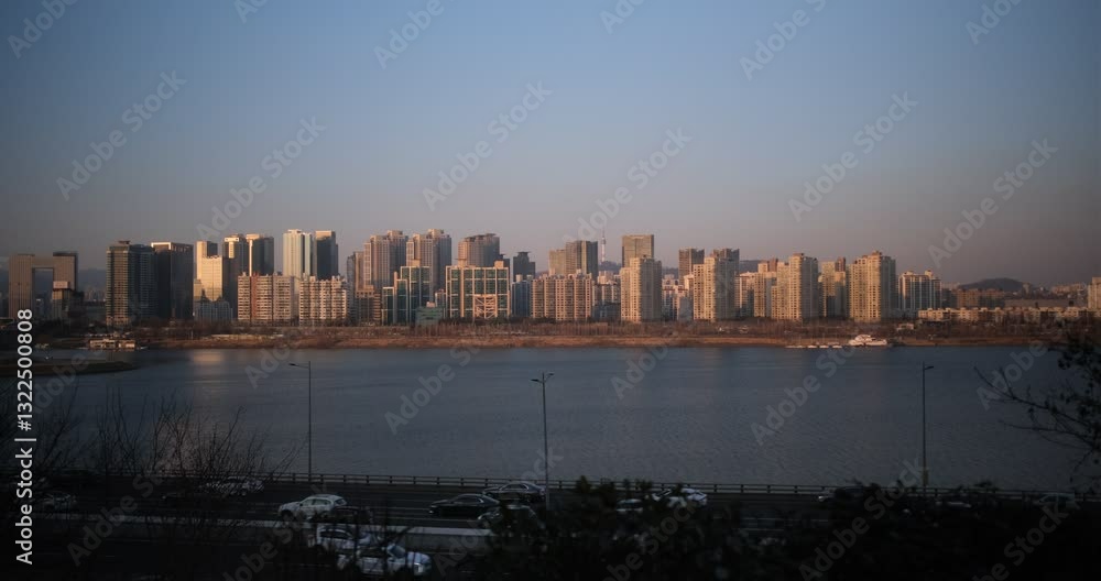 seoul city skyline in south korea