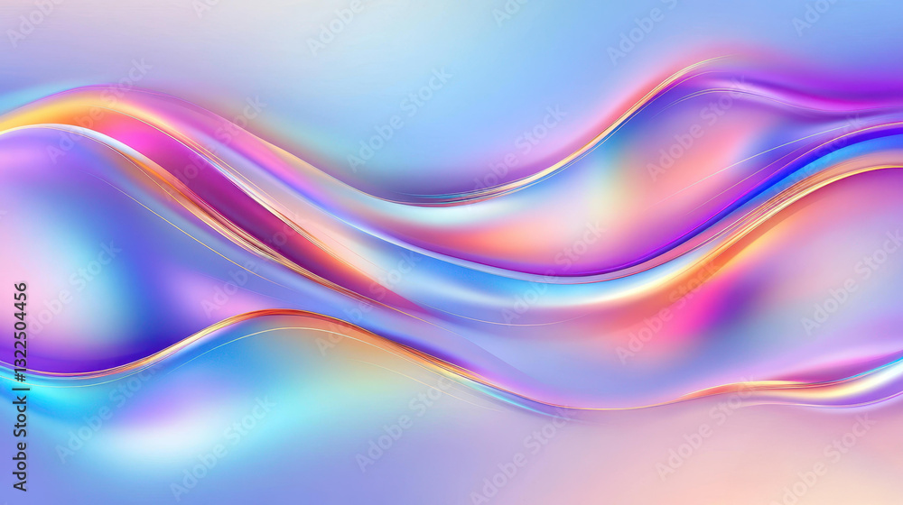 Experience a dreamy blend of gold, purple, and blue in this abstract wavy background Experience a dreamy blend of gold, purple, and blue in this abstract wavy background