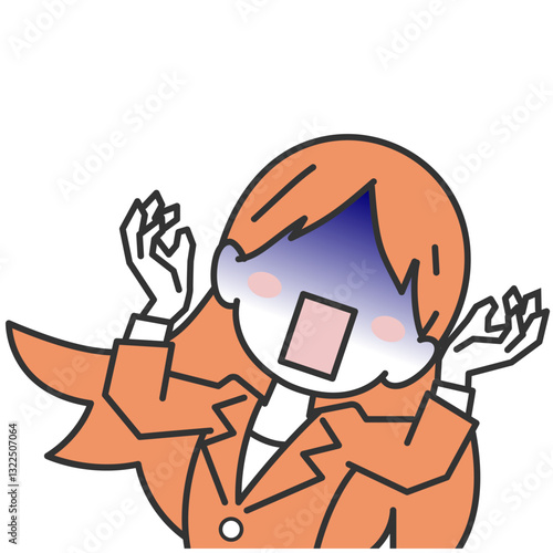 びっくり仰天する女性社員