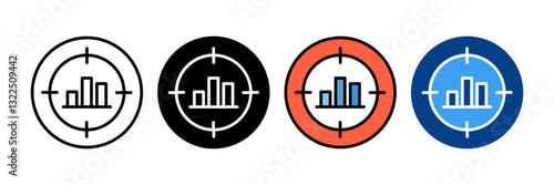 Accuracy Icon Set Multiple Style Collection
