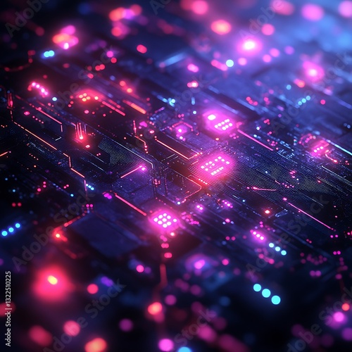Geometric shapes in vibrant purple pink blue high resolution hd design
