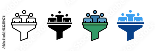 Lead Generation Icon Set Multiple Style Collection