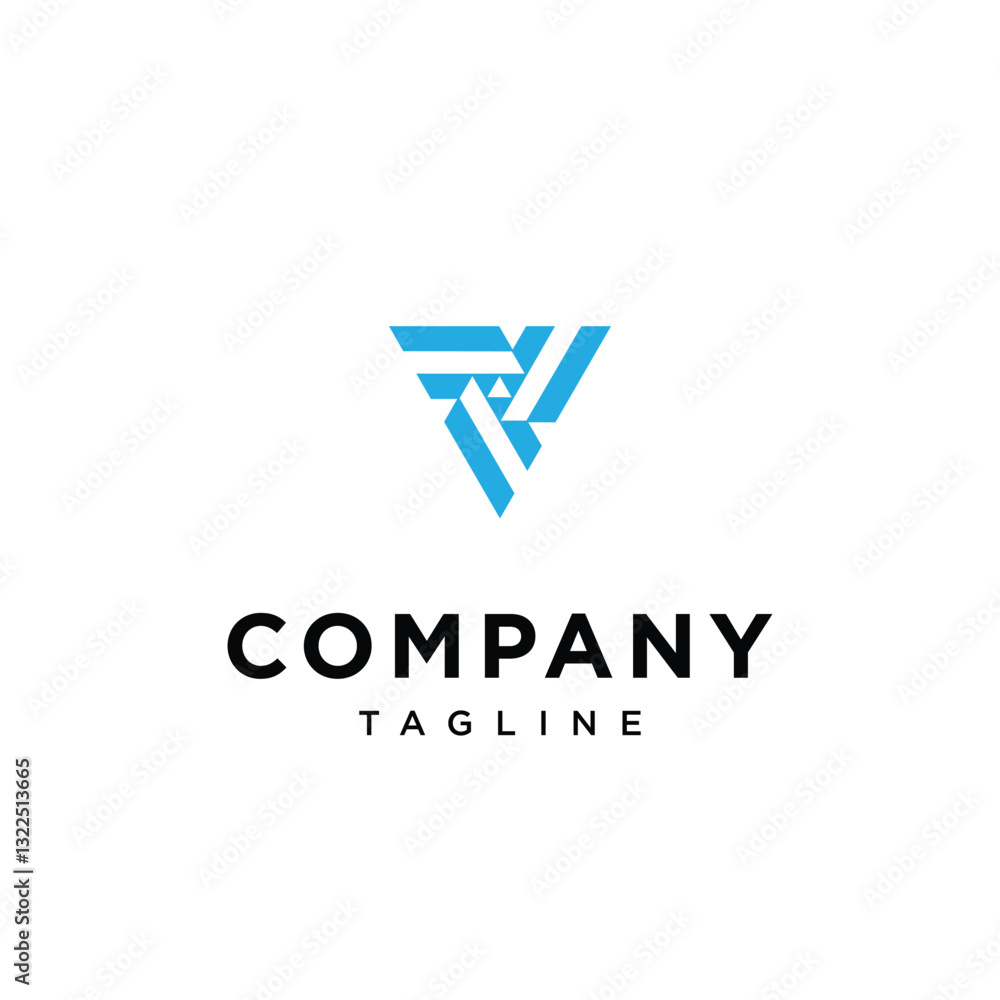 Letter V Monogram Simple Logo Icon Vector Letter V Monogram Simple Logo Icon Vector
