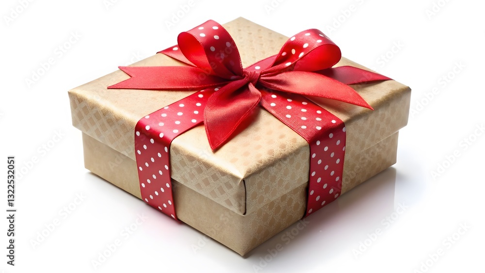Obraz premium Gift Box with Red Ribbon