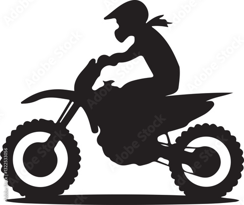 Moto Cross silhouettes