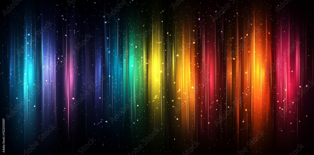 Futuristic abstract scene with blue, green, and purple motion blur lines contrasting a black background. Highlights include flashes of light and a neon glow, showcasing a sci-fi theme centered on Futuristic abstract scene with blue, green, and purple motion blur lines contrasting a black background. Highlights include flashes of light and a neon glow, showcasing a sci-fi theme centered on