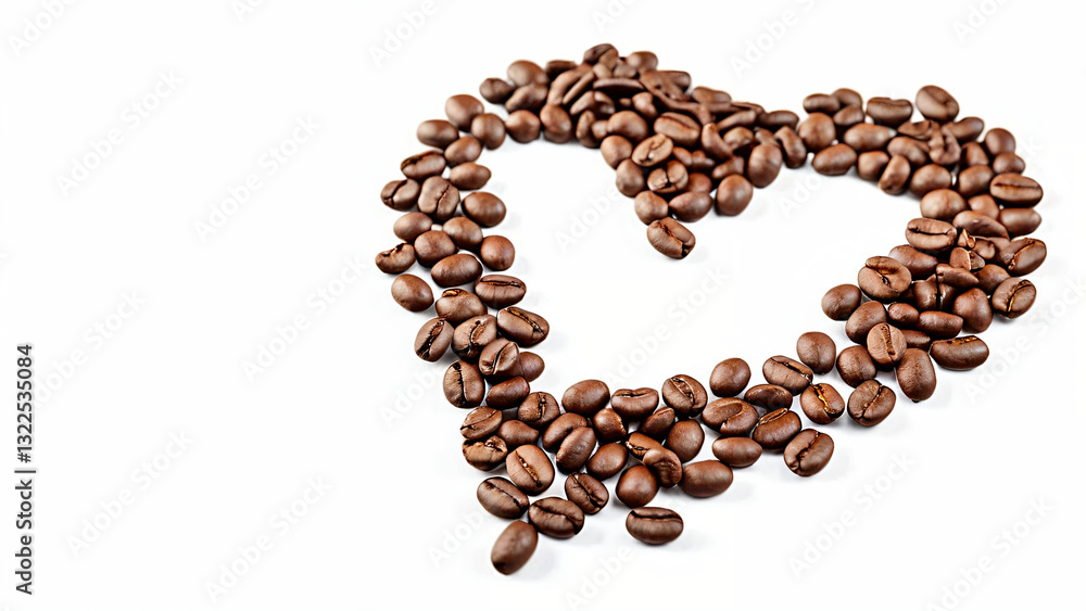 heart made of coffee beans heart made of coffee beans