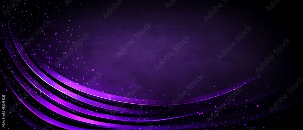 Ethereal purple gradient background with elegant illuminated flow lines Ethereal purple gradient background with elegant illuminated flow lines