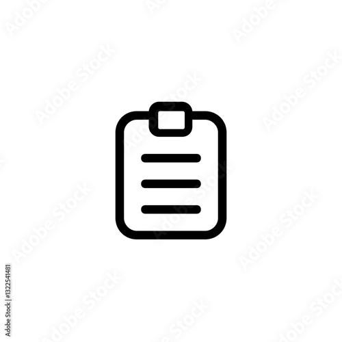 A Simple Checklist Icon Representing Organization And Planning With Clean Lines And Minimalist Design In Black And White