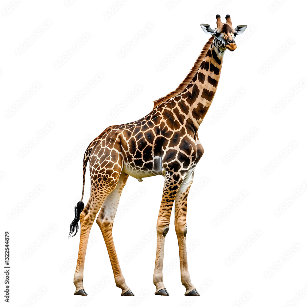 Obraz premium giraffe isolated on white