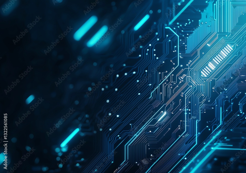 A close-up view of a futuristic circuit board featuring vibrant blue lines and glowing elements, showcasing the intricate details of modern technology and digital advancements. A close-up view of a futuristic circuit board featuring vibrant blue lines and glowing elements, showcasing the intricate details of modern technology and digital advancements.