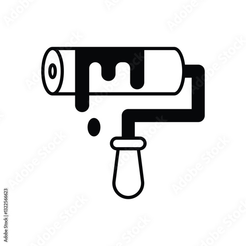 Paint Roller Vector icon
