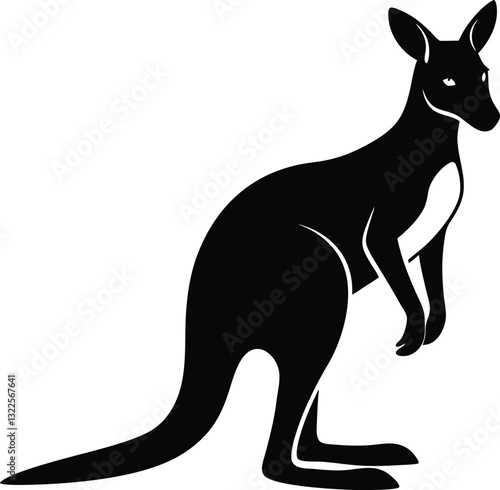 Kangaroo Silhouette File, Kangaroo Icon