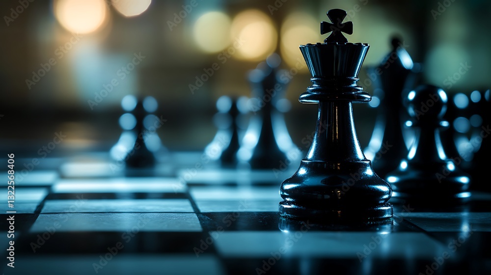 Strategic Chess Game: King in Focus Strategic Chess Game: King in Focus