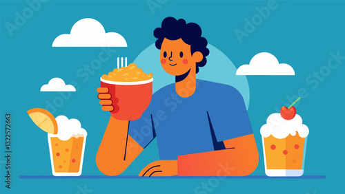 For a y kick enjoy tangy buffalo chicken dip with an icecold pilsner to balance out the heat.. Vector illustration