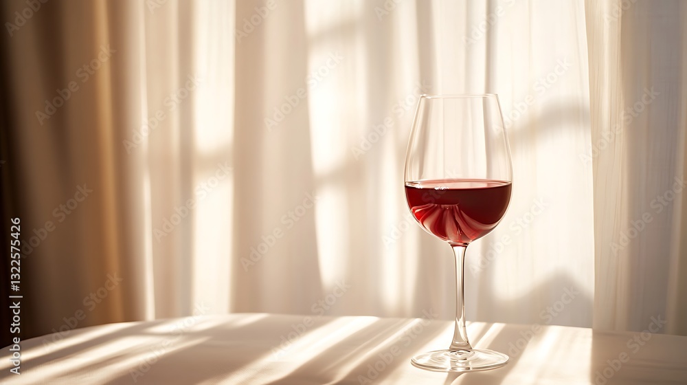A Glass of Red Wine in Sunlight A Glass of Red Wine in Sunlight