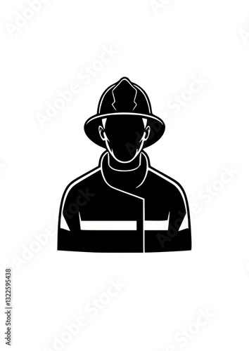 vector illustration of a firefighter