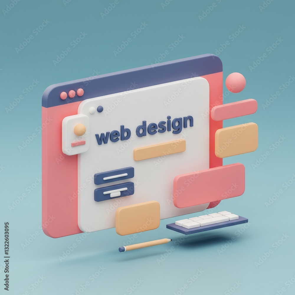 A vibrant graphic showcasing elements of web design, including color schemes, typography, and user interface components. A vibrant graphic showcasing elements of web design, including color schemes, typography, and user interface components.