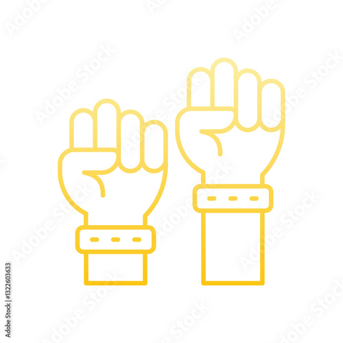 Fist Up Vector icon
