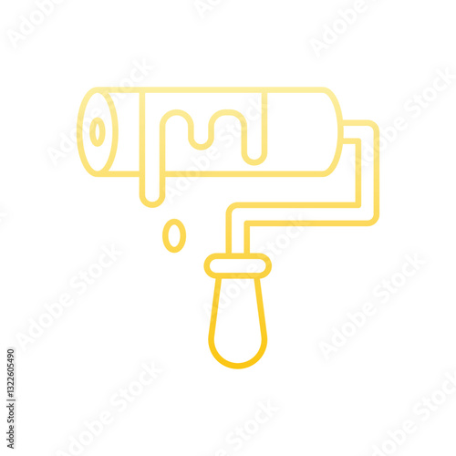 Paint Roller Vector icon