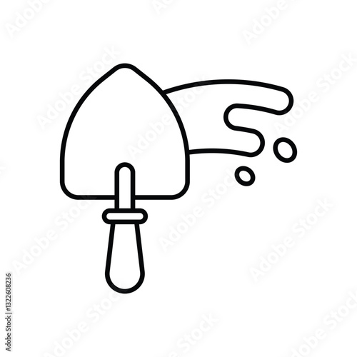 Trowel   Vector icon