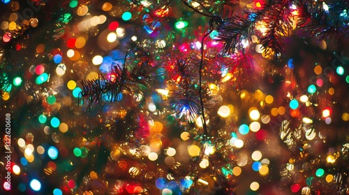 Vibrant Festive Sparkles and Colorful Bokeh Background for Celebrations