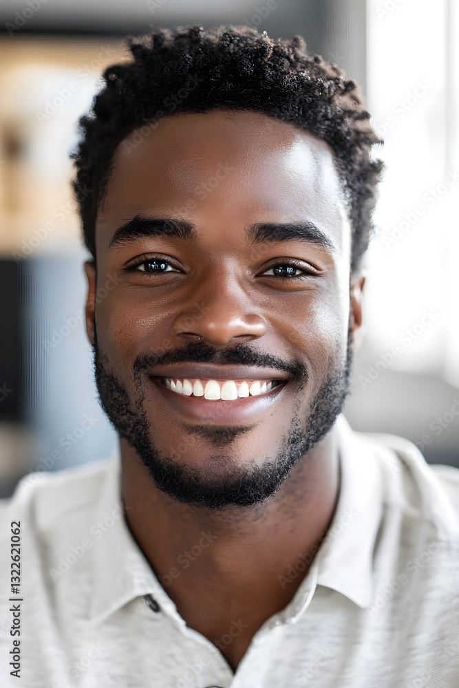 Professional man smiling in office environment portrait photography positive vibes Professional man smiling in office environment portrait photography positive vibes