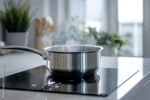 Steaming Pot on Induction Cooktop