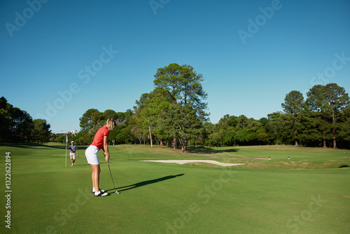 Playing Golf