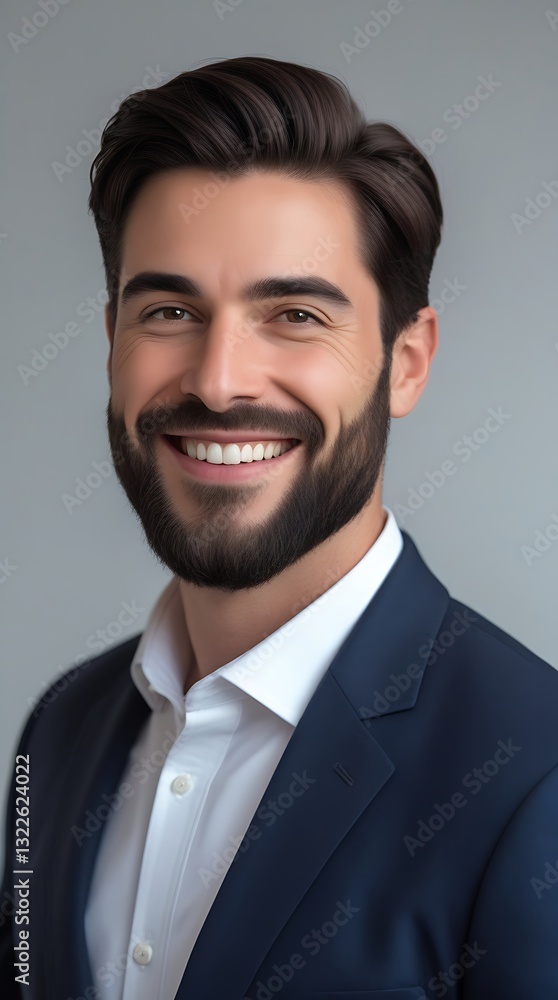 Confident young businessman with a charming smile wearing a formal suit, posing against a neutral studio background, representing leadership, success, and professionalism
Confident young businessman with a charming smile wearing a formal suit, posing against a neutral studio background, representing leadership, success, and professionalism