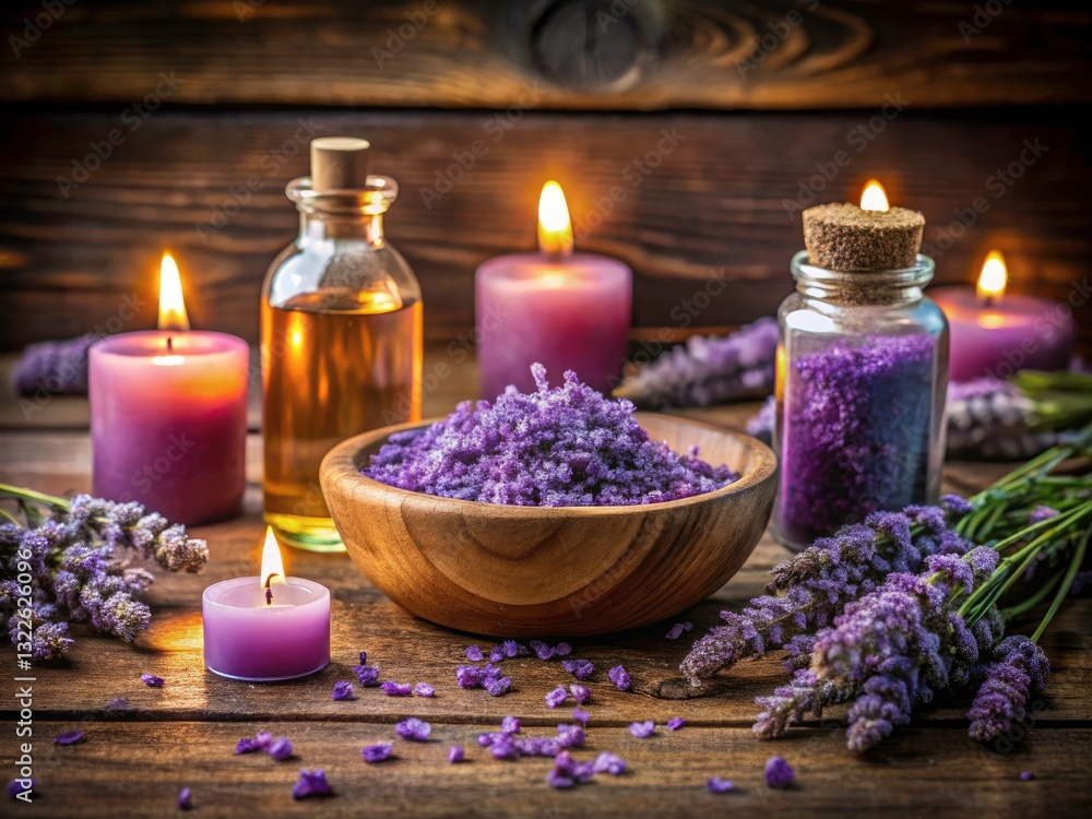 Urban Exploration Photography: Lavender Bath Salts & Essential Oils - Rustic Still Life Urban Exploration Photography: Lavender Bath Salts & Essential Oils - Rustic Still Life
