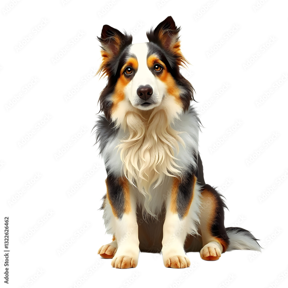 Fototapeta premium Polish Lowland Sheepdog dog