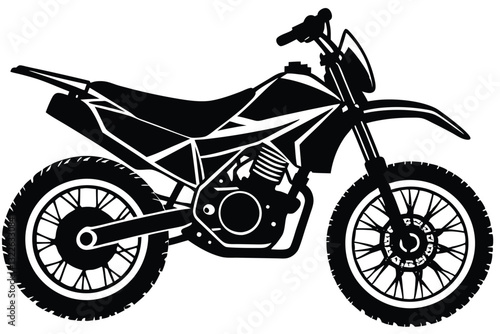 silhouette of a motocross