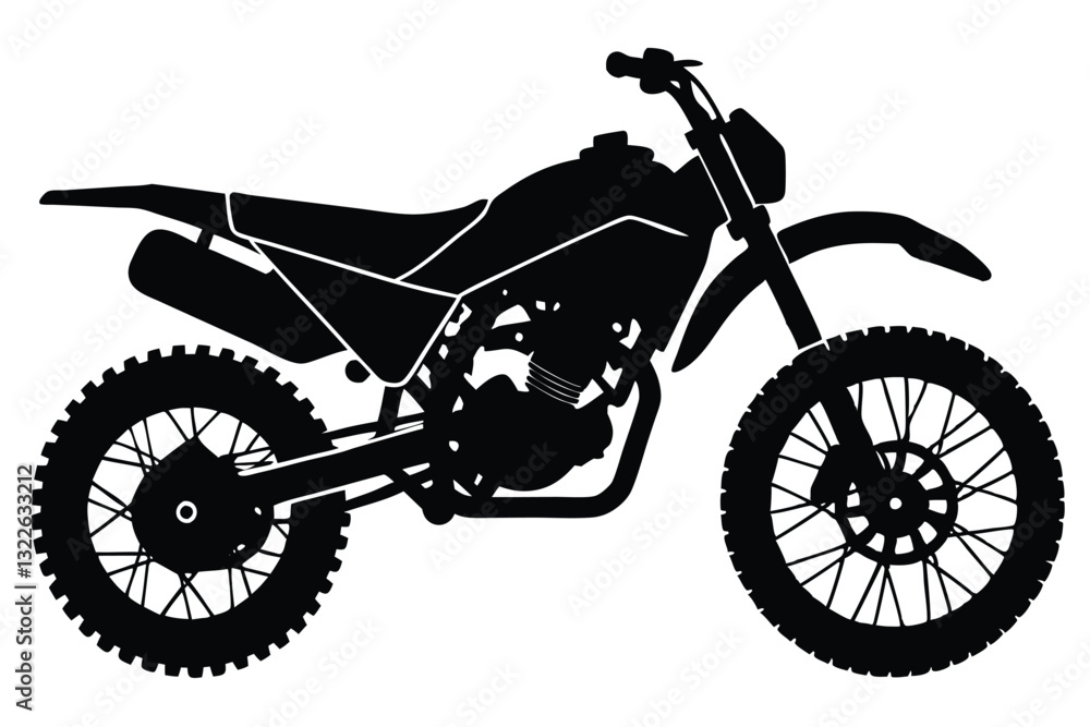 Obraz premium motorcycle silhouette