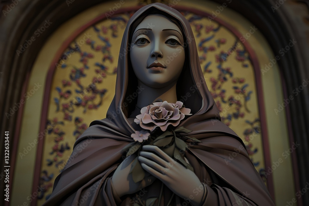 Beautiful portrayal of Saint Rose of Lima's significance. Beautiful portrayal of Saint Rose of Lima's significance.