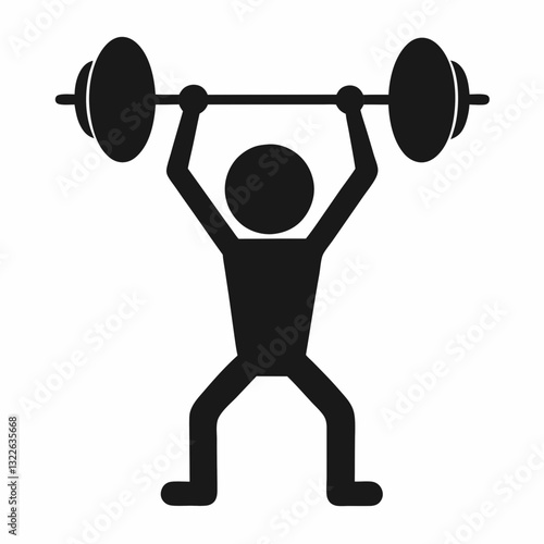 man lifting weights