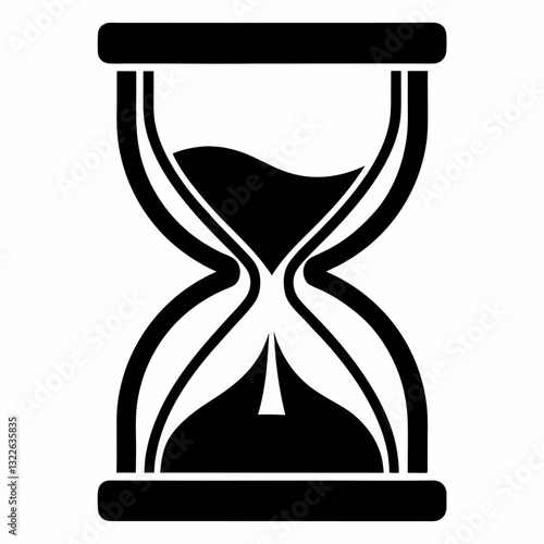 vector illustration of hourglass