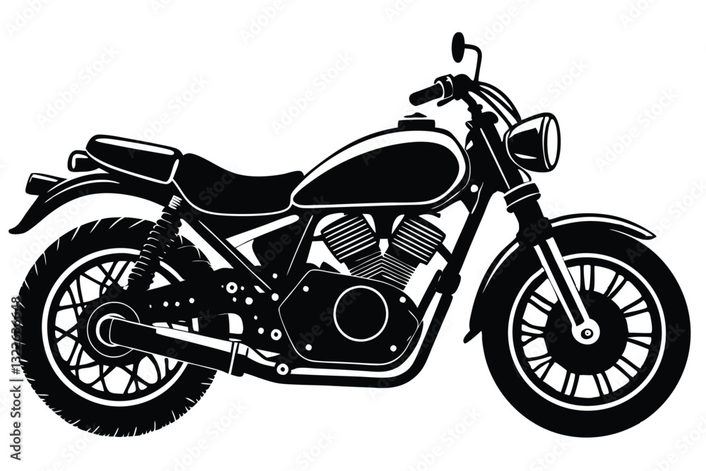 Motorcycle cross vehicle silhouette illustration Motorcycle cross vehicle silhouette illustration