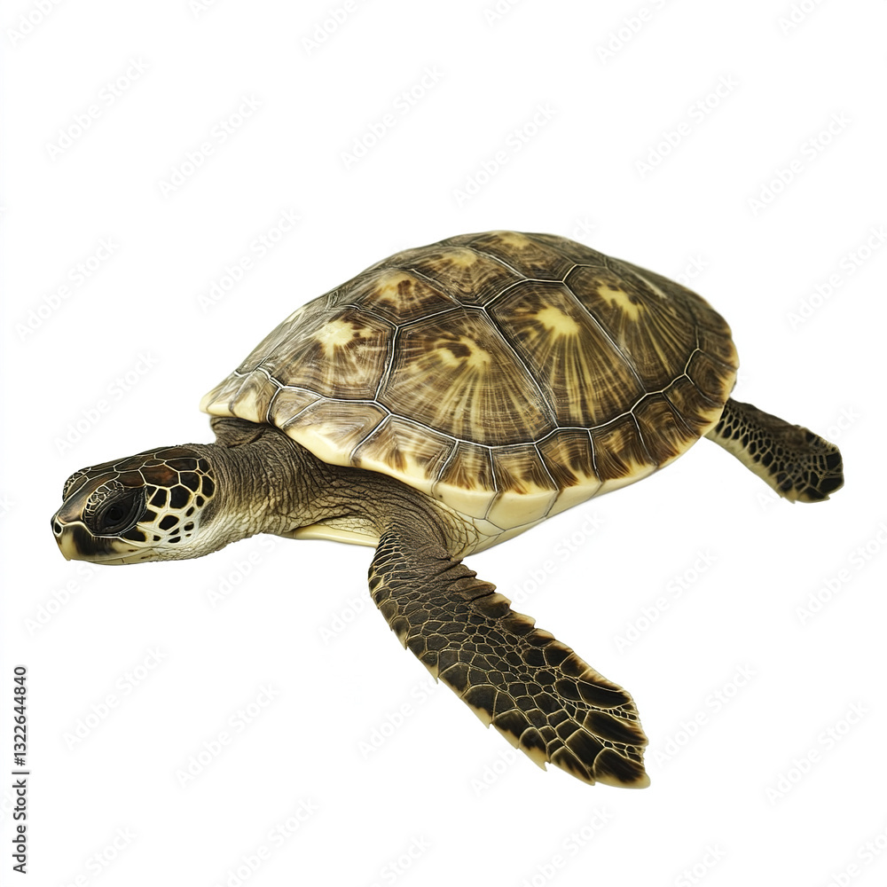 Fototapeta premium turtle isolated on white background
