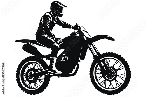 motocross riders Silhouettes