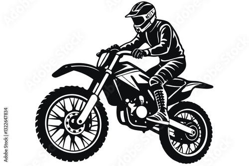 motocross riders Silhouettes