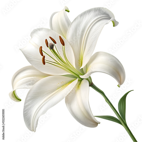 White Lily Flower: Image, Stock Photo, HD on transparent background